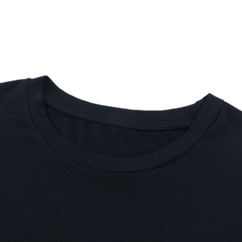 Floral Embroidered Round Neck T-Shirt - Picture 7 of 10